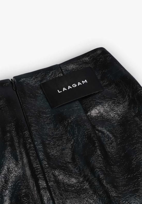  라감 숏 스커트 Laagam Elodie 쇼트 스커트 다크 그린 - LAAGAM