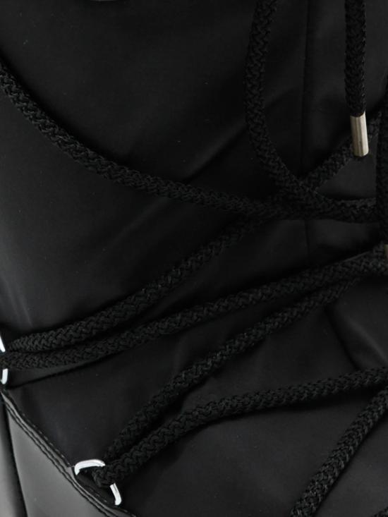 26FW 문부츠 아이콘 글랜스 플래티넘 새틴 부츠 80D1401680 N001 BLACK - MOON BOOT