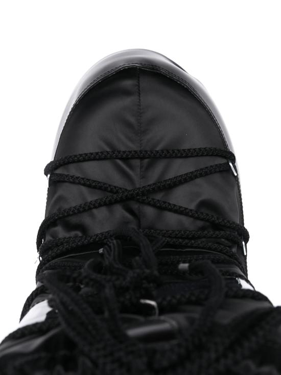 26FW 문부츠 아이콘 글랜스 플래티넘 새틴 부츠 80D1401680 N001 BLACK - MOON BOOT