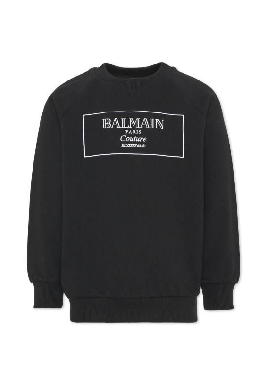 25FW [키즈] 발망 니트/스웻셔츠 BX4P80 Z3183 930BC BLACK