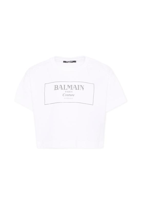 25FW [키즈] 발망 티셔츠 BX8A21 Z3186 100NE WHITE