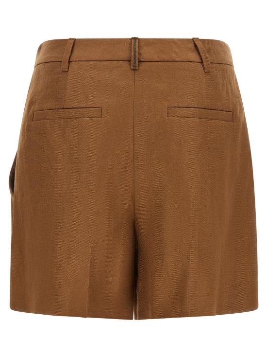 브루넬로 쿠치넬리 숏팬츠 LDMH527P8923C9850 TOBACCO BROWN - BRUNELLO CUCINELLI