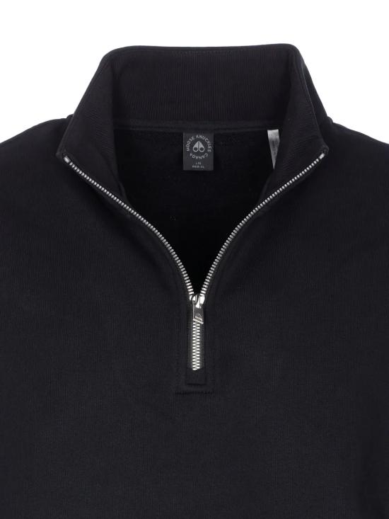 26FW 무스너클 하츠필드 하프집업 스웨트 셔츠 M35MS613 292 NERO - MOOSE KNUCKLES