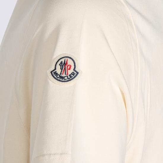 26FW 몽클레어 홀스 프린트 코튼 저지 티셔츠 L20918C00066 89B8U060 CREAM - MONCLER