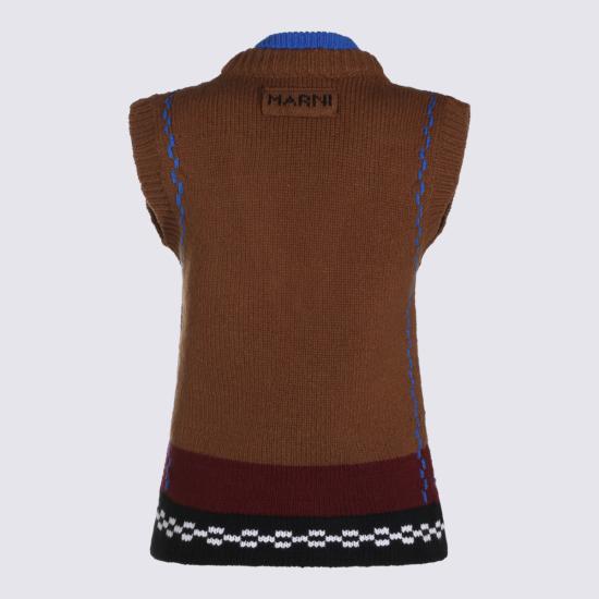 26FW 마르니 스웨터 GCMD0673Q0 UFH100INM53 SADELLE BROWN - MARNI