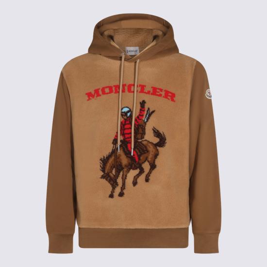 26FW 몽클레어 홀스 자카드 테디 후디 L20918G00071 89B00246 BROWN
