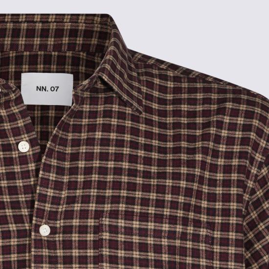 26FW 엔엔07 셔츠 2465465229 70L BORDEAUX CHECK - NN07
