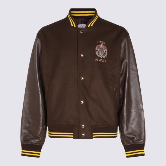 26FW 카사블랑카 자켓 MAW26OT258 01 BROWN