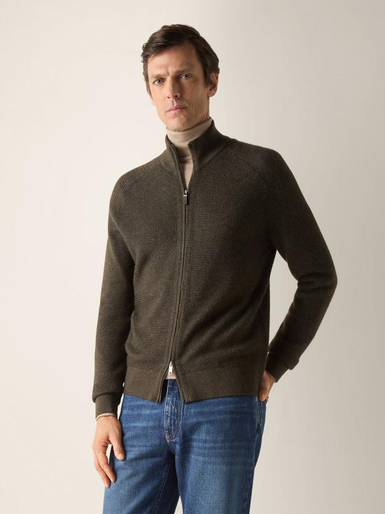 26FW 에르메네질도제냐 스웨터 UIJ26A4157 KV9 VERDE - ERMENEGILDO ZEGNA