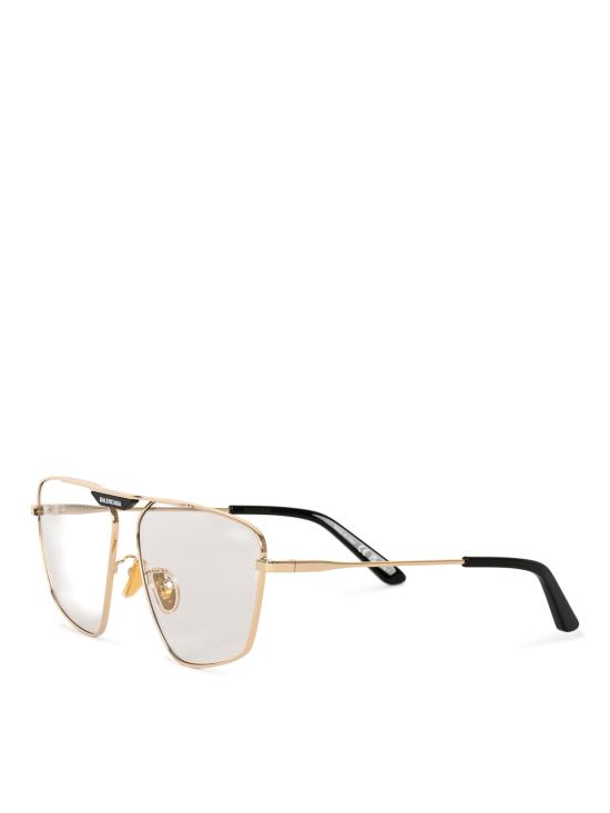26FW 발렌시아가 태그 2.0 내비게이터 선글라스 703445 T00051484 GOLD CLEAR - BALENCIAGA