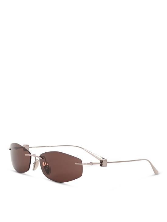 26FW 발렌시아가 무테 림리스 선글라스 A000UX T00052210 LT RUTHENIUM BRWN - BALENCIAGA