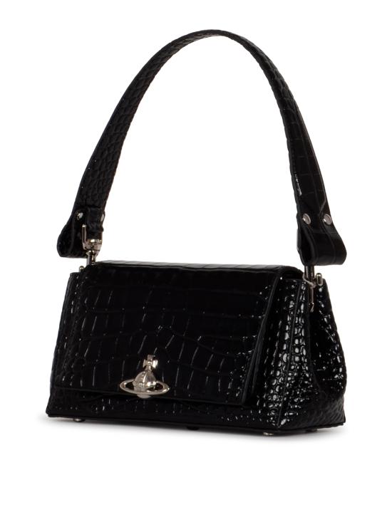 26FW 비비안웨스트우드 오르브 엠보싱 카프스킨 토트백 4602000WW L0098N401 BLACK - VIVIENNE WESTWOOD