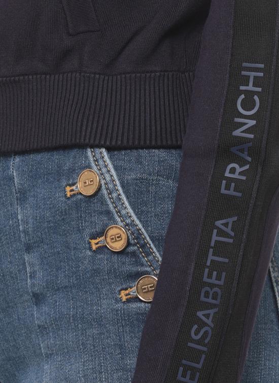 26FW 엘리자베타프랜치 스웨터 MK15S66E2 I11 BLUE - ELISABETTA FRANCHI