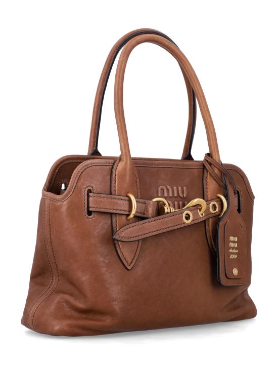 26FW 미우미우 토트백 5BA292 2BBL F0316 OAK DOM - MIU MIU