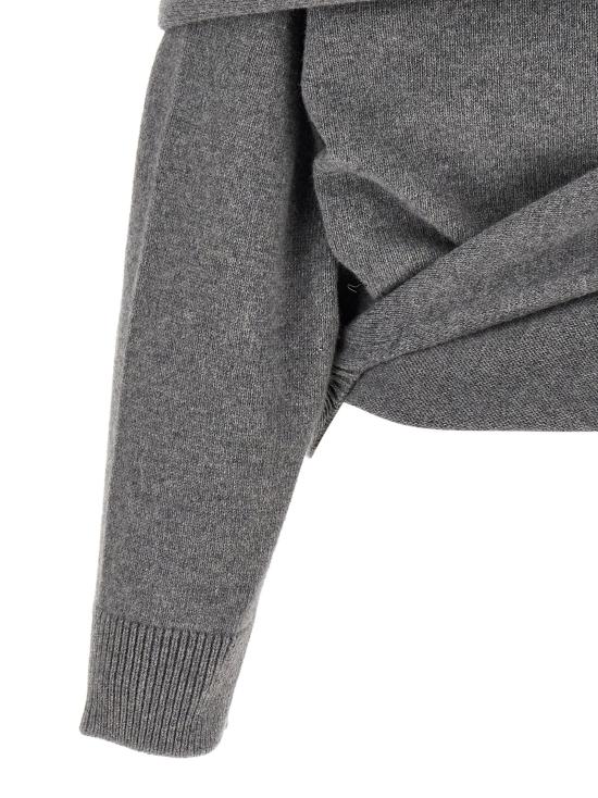 26FW 아르마리움 니트웨어 알리다 스웨터 및 가디건 (회색) - ARMARIUM