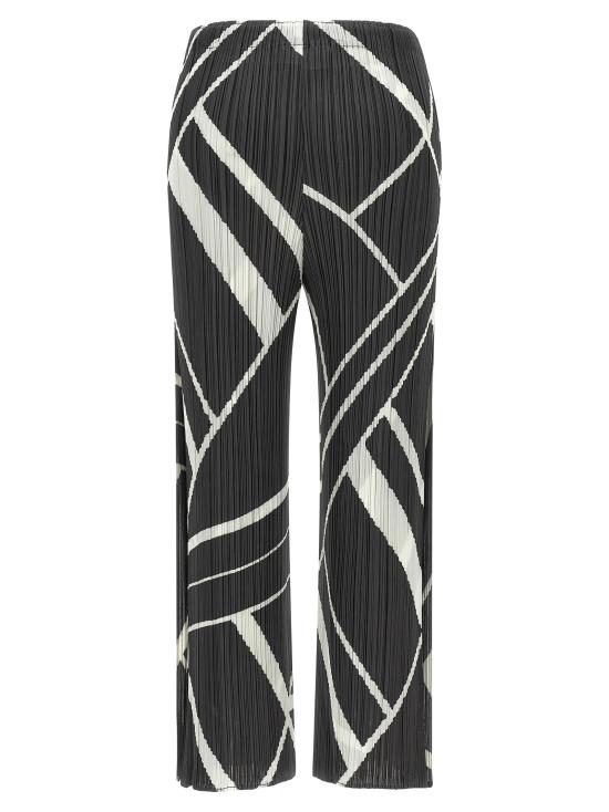 26FW 플리츠플리즈 스트레이트 팬츠 폴드 라인 팬츠 그레이 - PLEATS PLEASE