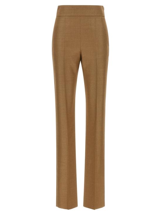 26FW 발렌티노 가라바니 스트레이트 팬츠 텍스처드 실크 울 팬츠 베이지