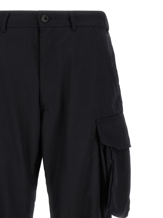 26FW 꼼데가르송 스트레이트 팬츠 핀스트라이프 카고 팬츠 (블루) - COMME DES GARCONS