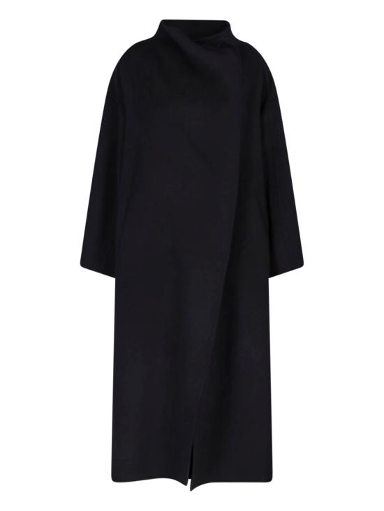 26FW 더프랭키샵 자켓 LEROY FUNNEL NECK WOOL COAT BLACK - THE FRANKIE SHOP