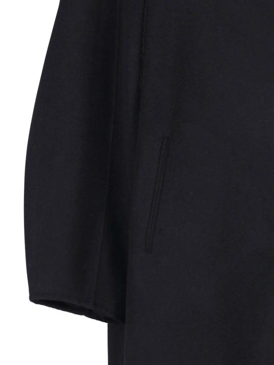 26FW 더프랭키샵 자켓 LEROY FUNNEL NECK WOOL COAT BLACK - THE FRANKIE SHOP