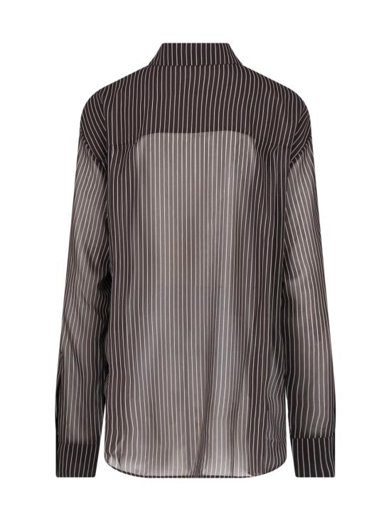 26FW 더프랭키샵 셔츠 PERI STRIPED SHIRT BROWN WHITE STRIPE - THE FRANKIE SHOP