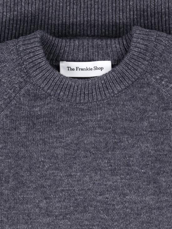 26FW 더프랭키샵 스웨터 LINA PADDED SWEATER DARK GREY - THE FRANKIE SHOP