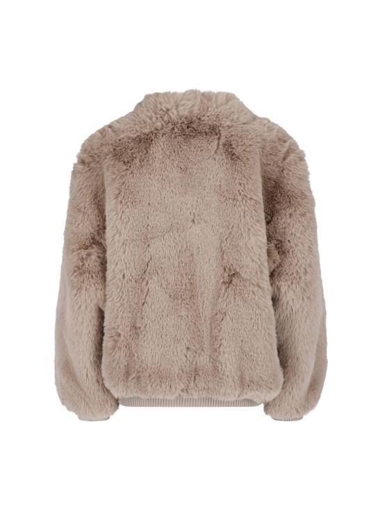 26FW 더프랭키샵 자켓 SENNA FAUX FUR COLLARLESS JACKET LIGHT TAUPE - THE FRANKIE SHOP
