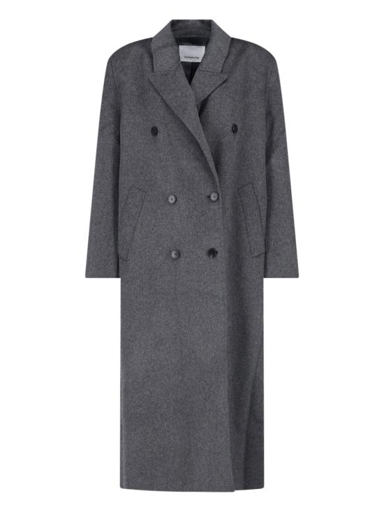 26FW 더프랭키샵 GAIA 가이아 더블 브레스티드 코트 GAIA DOUBLE BREASTED COAT DARK GREY MELANGE