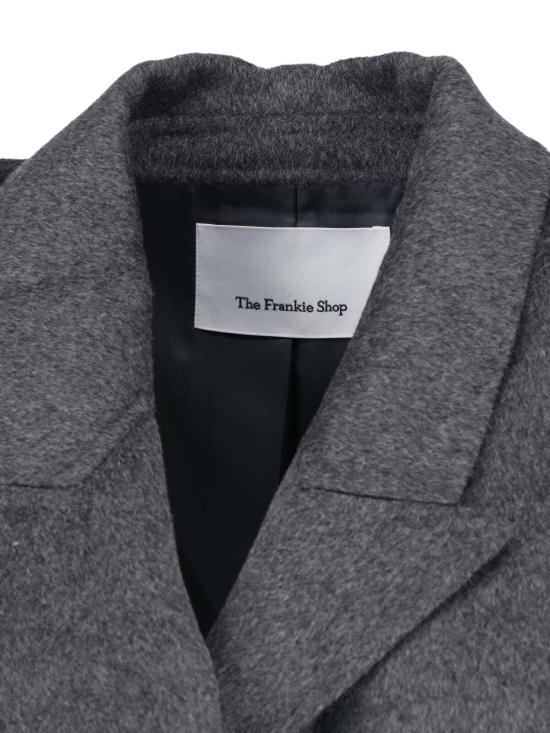 26FW 더프랭키샵 GAIA 가이아 더블 브레스티드 코트 GAIA DOUBLE BREASTED COAT DARK GREY MELANGE - THE FRANKIE SHOP