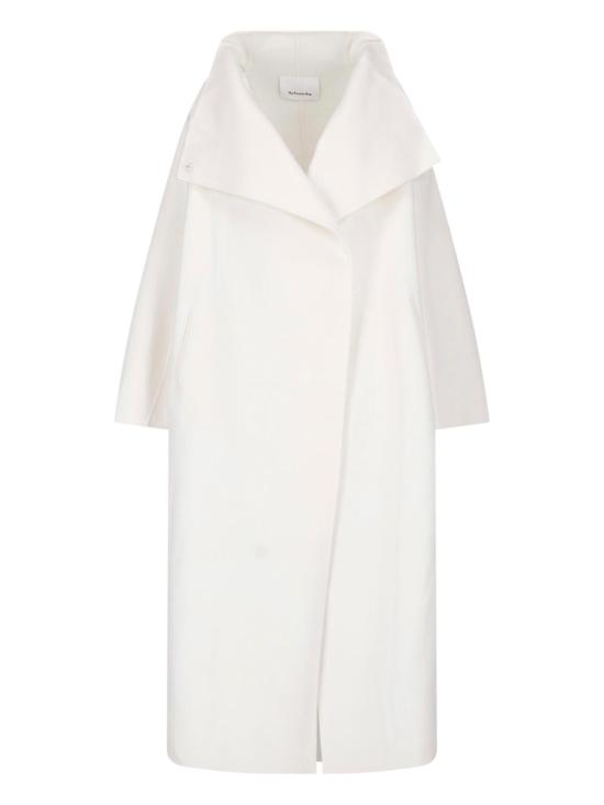 26FW 더프랭키샵 자켓 LEROY FUNNEL NECK WOOL COAT WHITE