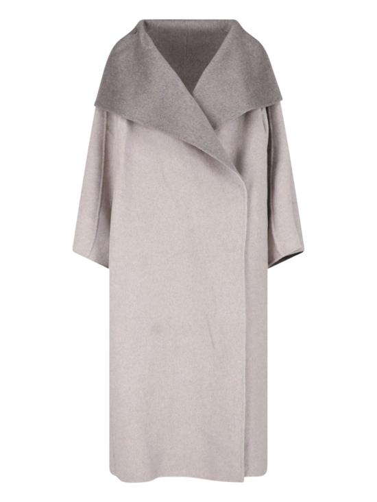 26FW 더프랭키샵 자켓 LEROY REVERSIBLE FUNNEL NECK WOOL COAT BEIGE GREY - THE FRANKIE SHOP