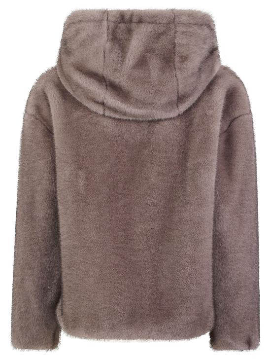 26FW 에르노 멜란지 얼터너티브 밍크 퍼 보머 자켓 GI000318D 12739 2700 TORTORA SCURO - HERNO