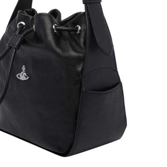 26FW 비비안웨스트우드 스테이시 버킷백 4C020005W L00BXN401 BLACK - VIVIENNE WESTWOOD
