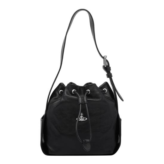26FW 비비안웨스트우드 스테이시 버킷백 4C020005W L00BXN401 BLACK