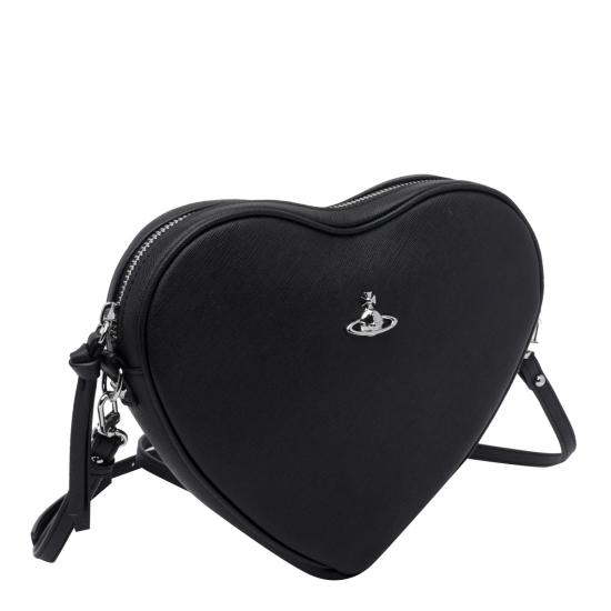 26FW 비비안웨스트우드 벨라 하트 크로스백 5801000OW S0021N401 BLACK - VIVIENNE WESTWOOD