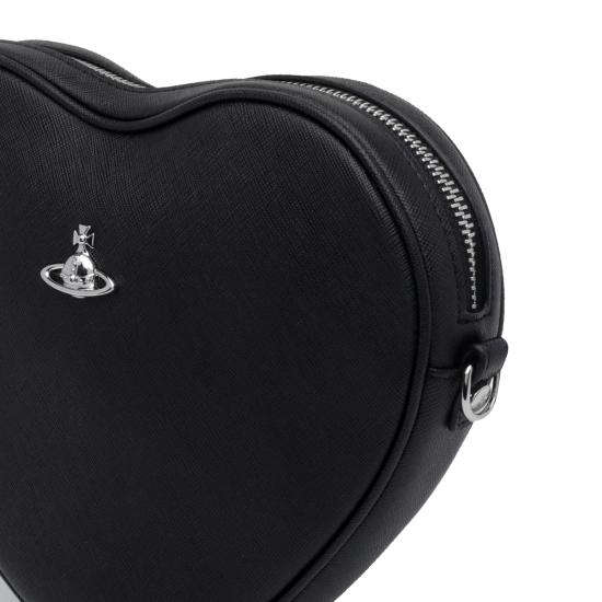 26FW 비비안웨스트우드 벨라 하트 크로스백 5801000OW S0021N401 BLACK - VIVIENNE WESTWOOD