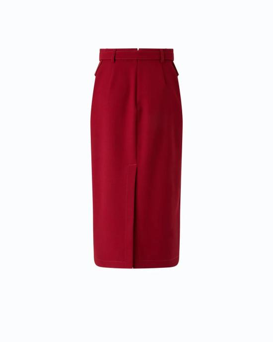 26FW 핑코 미디 스커트 107295A3DA R59 ROSSO RIO - PINKO