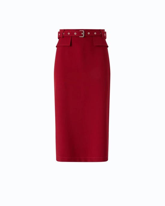 26FW 핑코 미디 스커트 107295A3DA R59 ROSSO RIO
