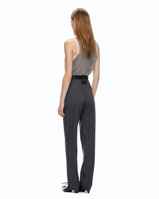 26FW 핑코 팬츠 107264A3FF IN4 MULT GRIGIO ROSA - PINKO
