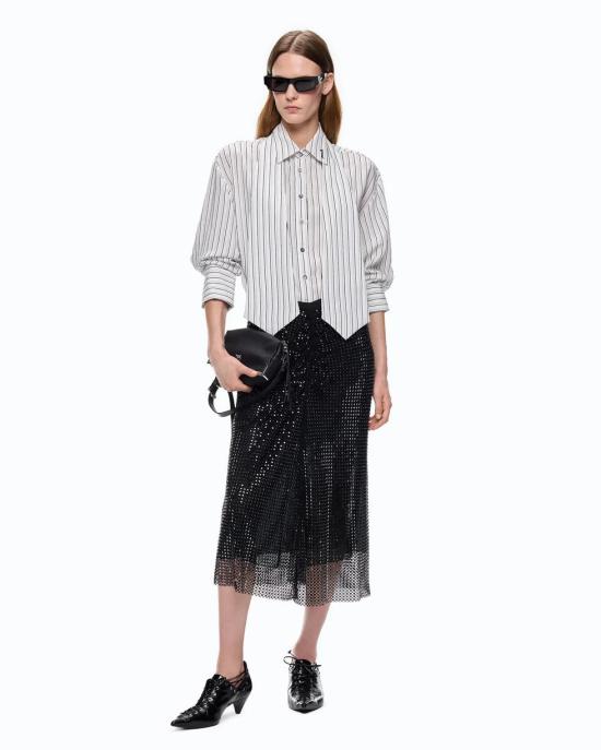 26FW 핑코 셔츠 107482A33Q ZZ1 BIANCO NERO - PINKO