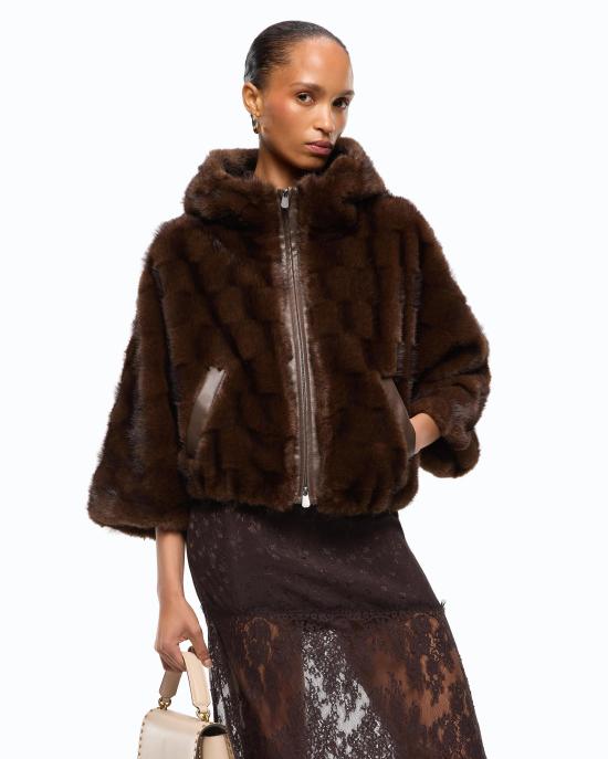26FW 핑코 자켓 107054A3C5 M11 MARRONE CHICCO DI CAFF - PINKO