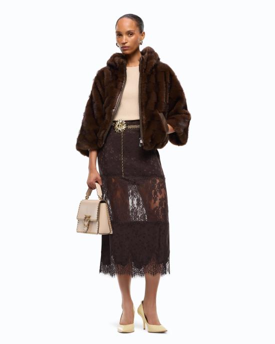 26FW 핑코 자켓 107054A3C5 M11 MARRONE CHICCO DI CAFF - PINKO