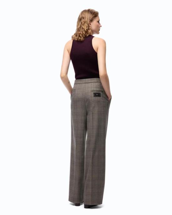 26FW 핑코 팬츠 107476A3FF CYZ BEIGE BORDEAUX NERO - PINKO