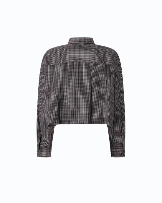 26FW 핑코 셔츠 107453A3FQ ZF6 NERO BIANCO ROSSO - PINKO