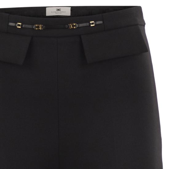 26FW 엘리자베타프랜치 스트레이트 팬츠 PA19566E2 BLACK - ELISABETTA FRANCHI