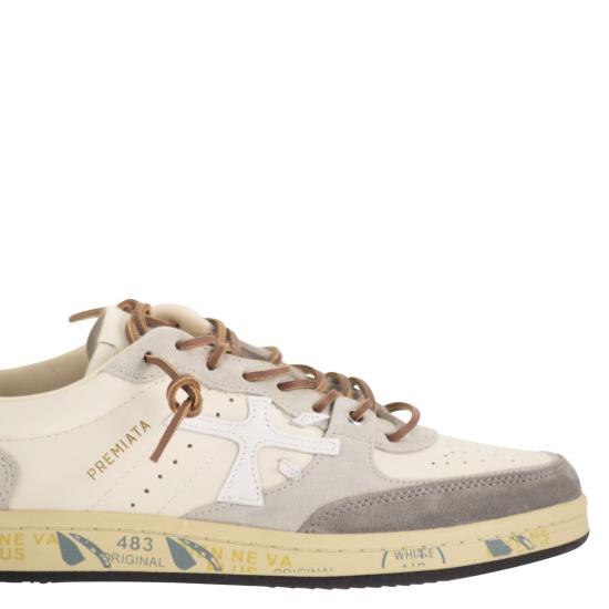 26FW 프리미아타 BSKT 바스켓 클레이 스니커즈 BSKTCLAY WHITE BORDEAUX - PREMIATA