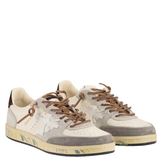 26FW 프리미아타 BSKT 바스켓 클레이 스니커즈 BSKTCLAY WHITE BORDEAUX - PREMIATA