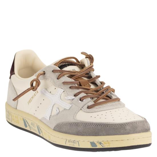 26FW 프리미아타 BSKT 바스켓 클레이 스니커즈 BSKTCLAY WHITE BORDEAUX - PREMIATA