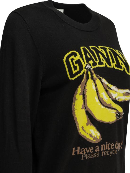 26FW 가니 스웨터 A1150013 099 BLACK DOM - GANNI