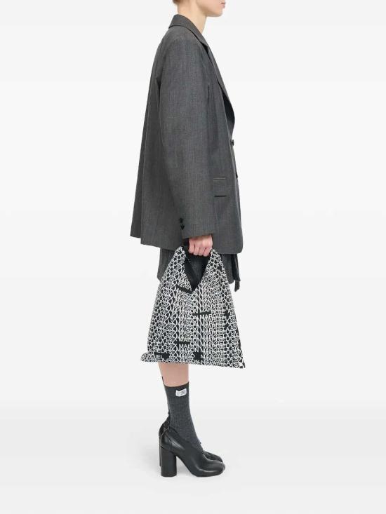 26FW MM6 메종마르지엘라 JAPANESE 재패니즈 스몰 토트백 S54WD0043P9089 H8328 BLACK WHITE - MM6 MAISON MARGIELA